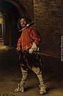 Ferdinand Roybet Famous Paintings - The Cavalier
